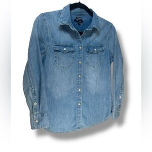 J.Crew Light Blue Denim Shirt